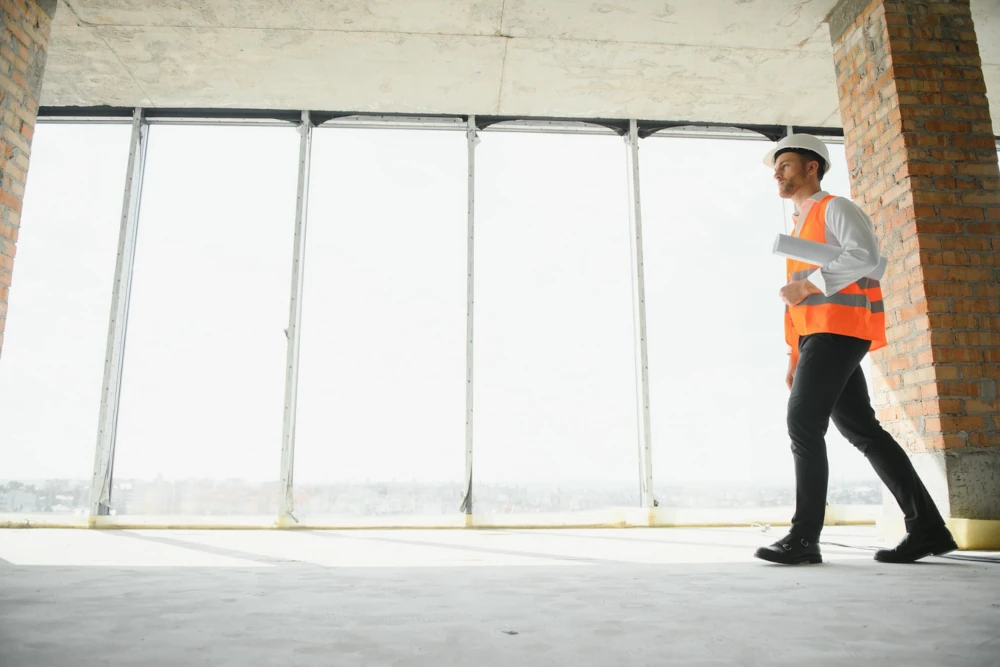 Man on a building site, representing the importance of partnering with the right construction subcontractors