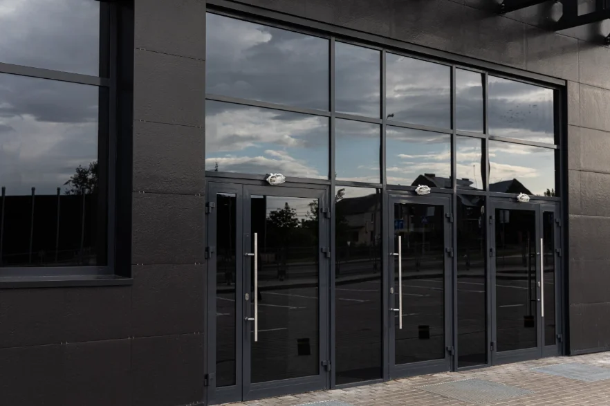 Office building, representing the ROI of commercial windows and doors